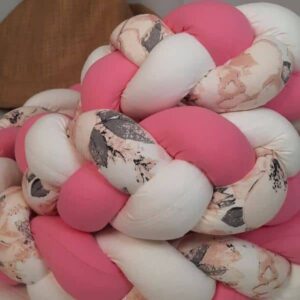 Tresse de lit 2m70 à 3 brins - Fleur rose